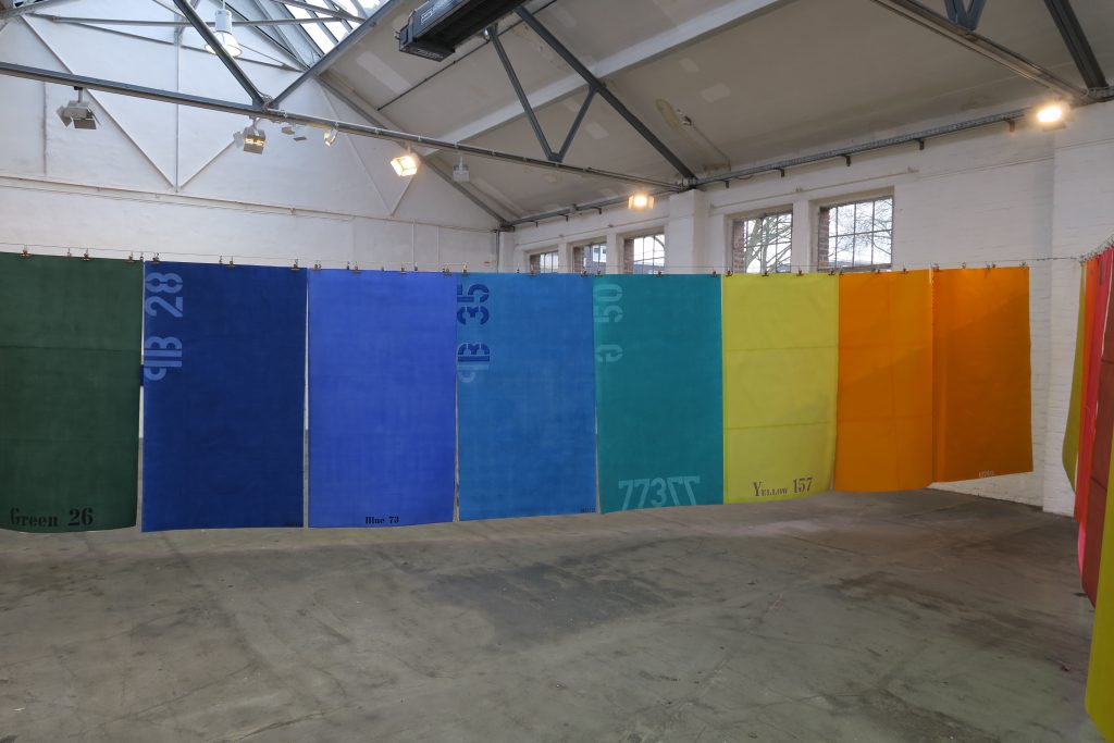 konkrete kunst, öl auf büttenpapier
