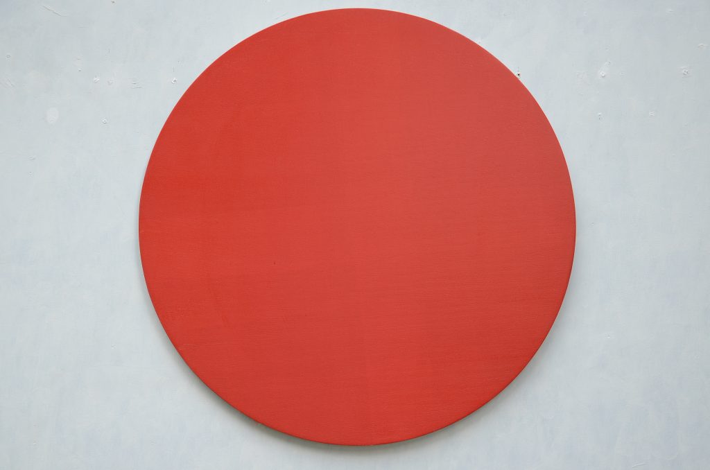monochrome malerei in rot