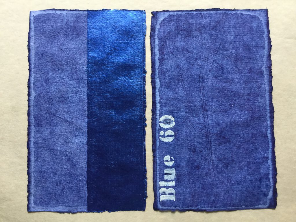 Farbfelder in Blau