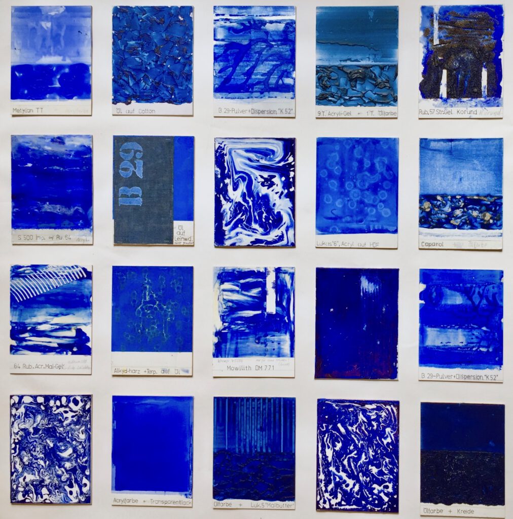 Yves Klein blue, ultramarinblau, 