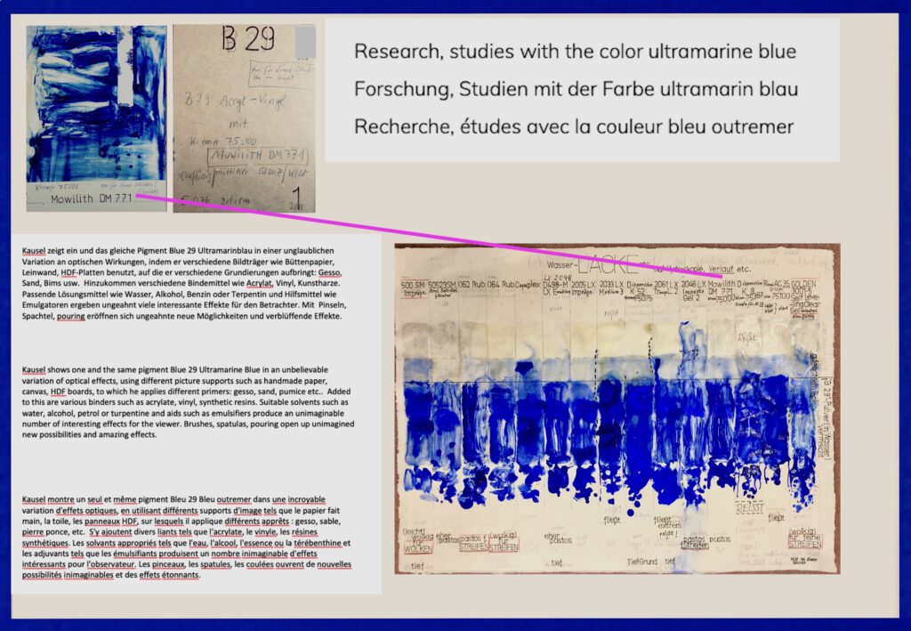 Yves Klein blue, ultramarinblau, 