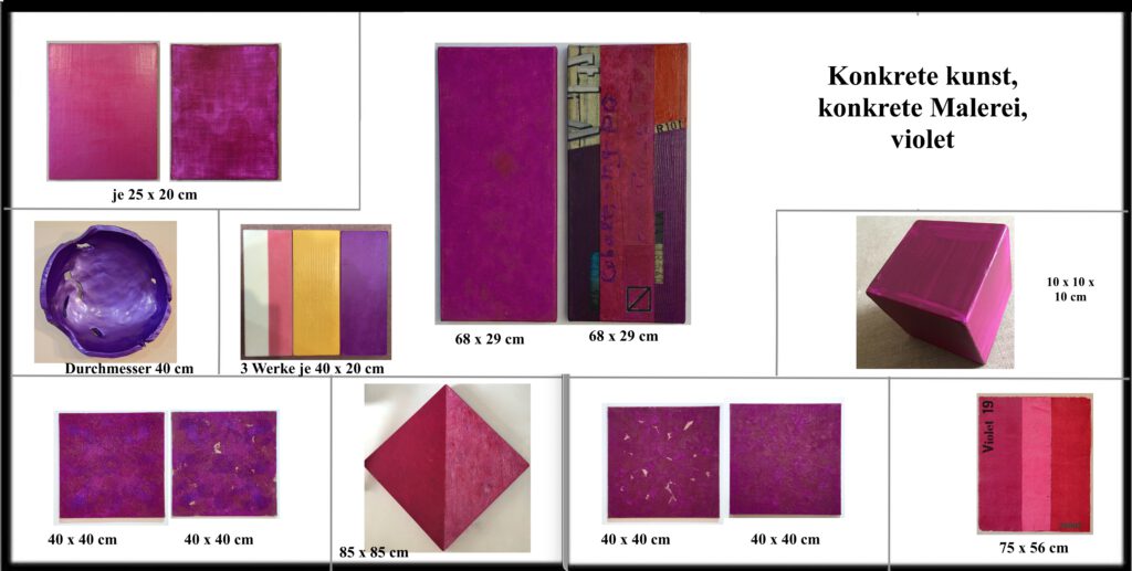 Violet, konkrete Kunst