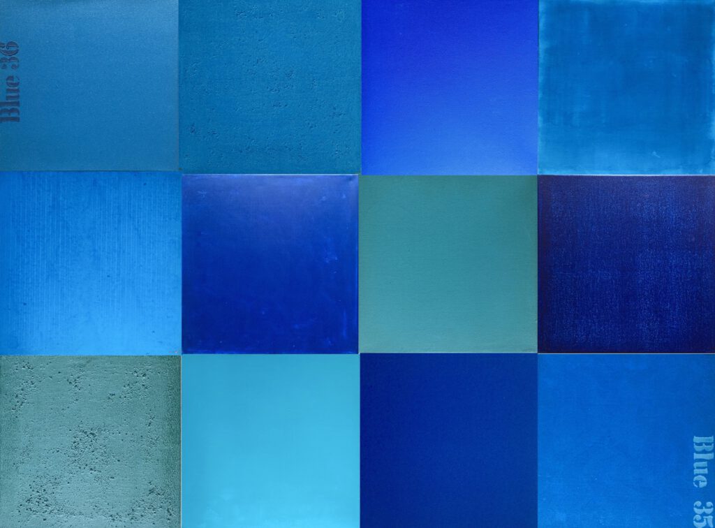 12 painting in blue
