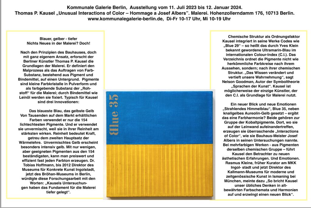 konkrete kunst, konkrete Malereikonkrete Kunst, konkrete Malerei: Nichts Neues in der Malerei - Blauer, gelber . tiefer?