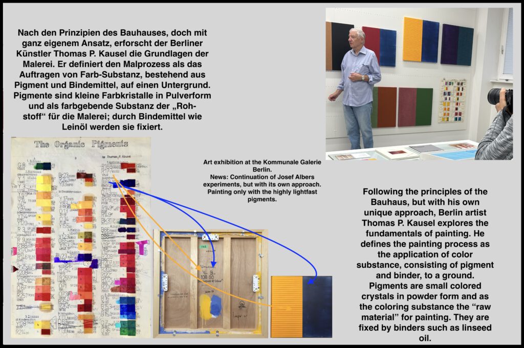 Inspiration Josef Albers.Kommunale Galerie Berlin. painting concrete.